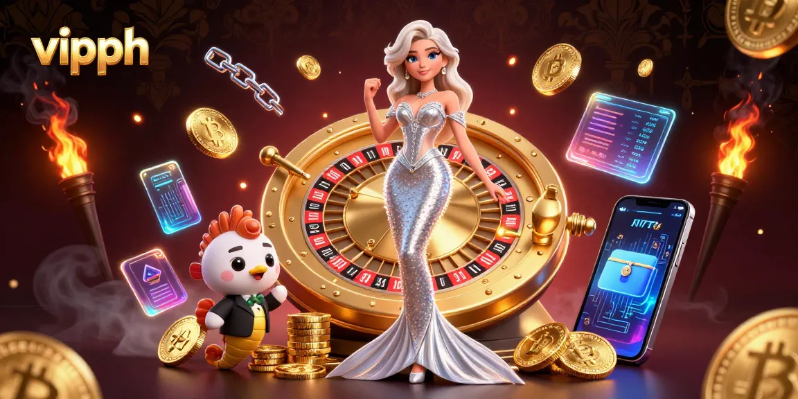 Experience thrilling gameplay at vipph with a stunning 3D mermaid beside a golden roulette wheel.