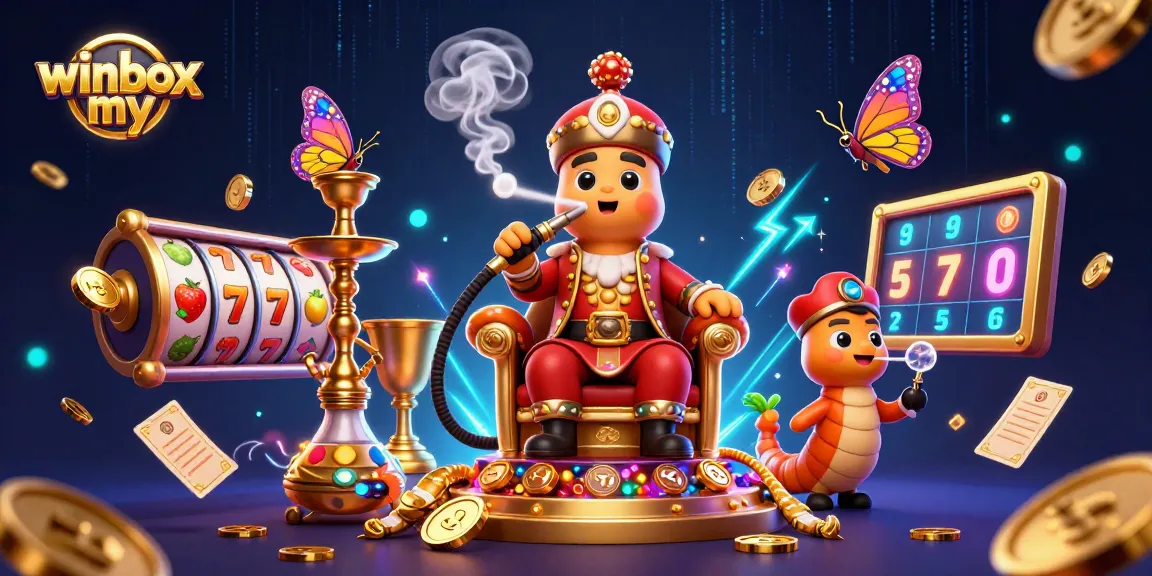 Winbox my ensures immersive online gaming with vibrant casino illustrations and slot excitement.