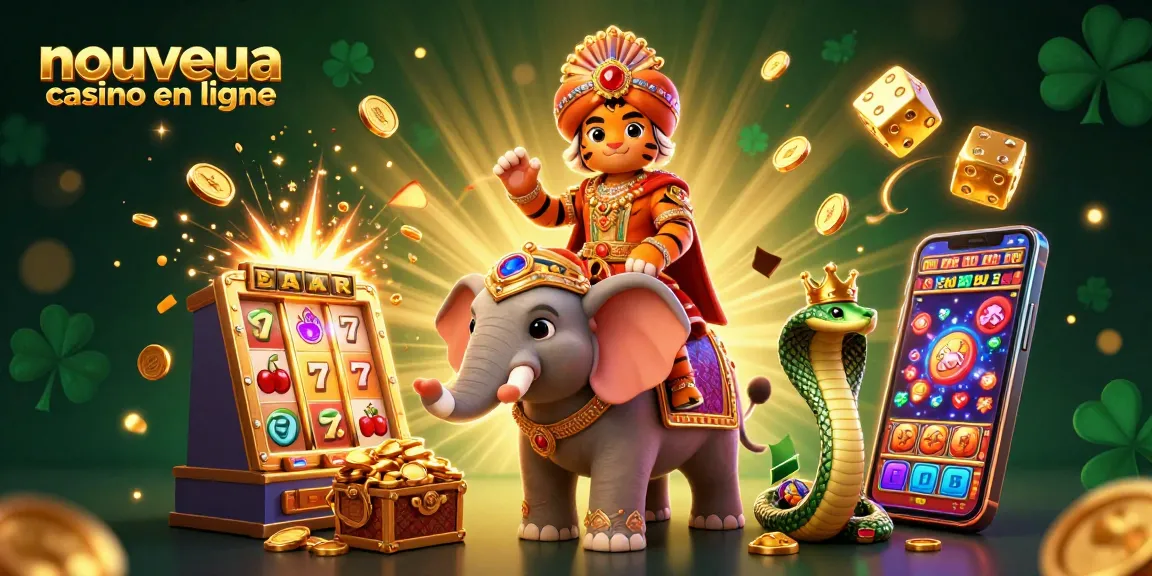 Découvrez le nouveau casino en ligne avec l'illustration captivante de la richesse et des jeux passionnants.