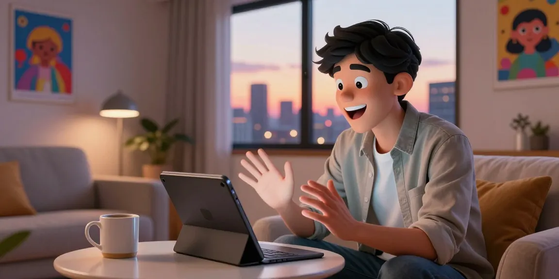 Engaging crushon ia conversation with a custom virtual character in a cozy room