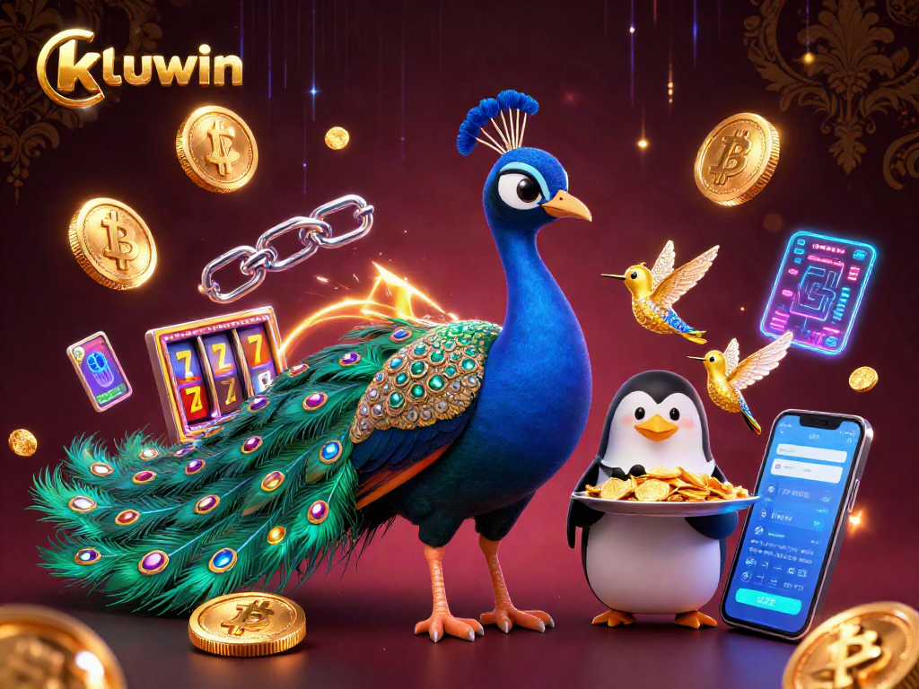 Kuwin's vibrant online casino experience showcases luminous characters and gaming excitement.