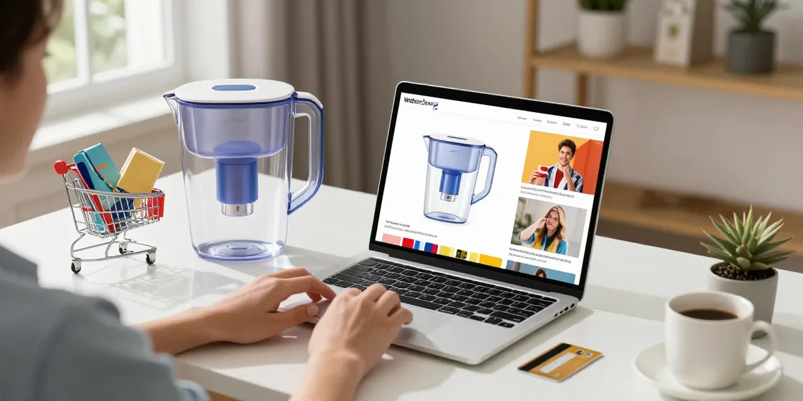 Waterdrop TDS Reduction Water Filter Pitcher with 1 Filter featured in product review on e-commerce platform, highlighting best deals and online shopping.