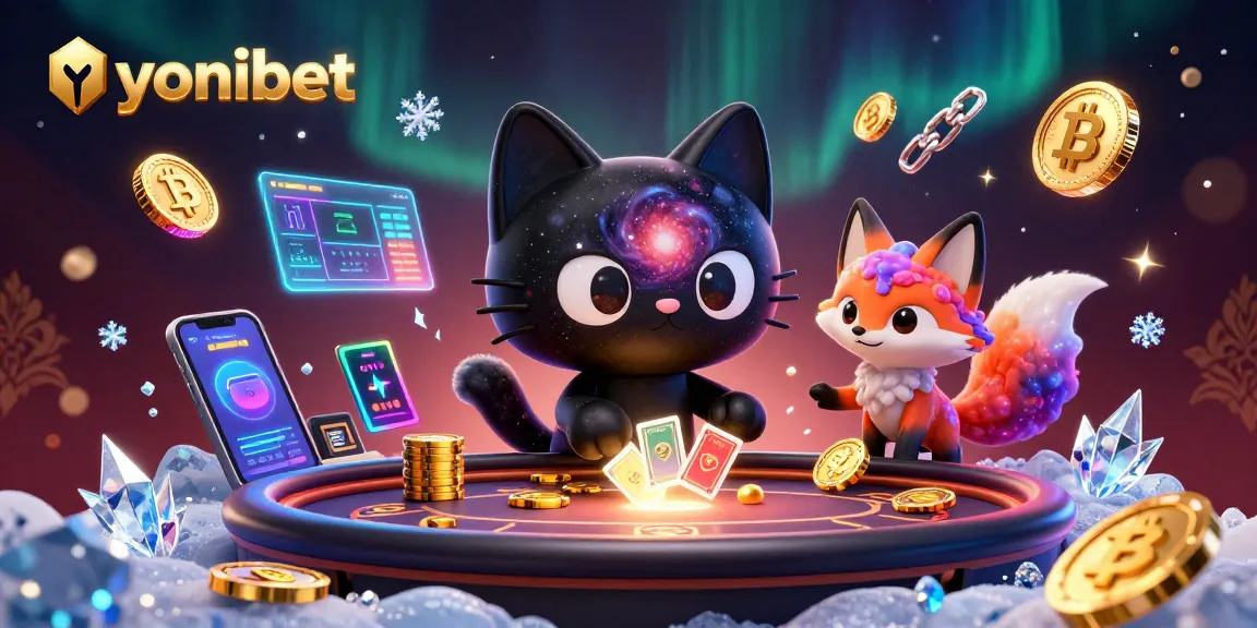 Engage in thrilling gameplay with yonibet's 3D cosmic casino featuring animated characters.