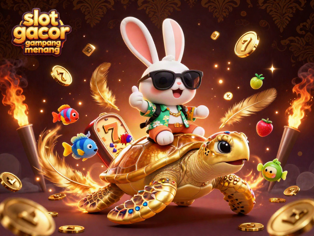 Experience excitement with slot gacor gampang menang as the lucky rabbit spins the reels and wins.