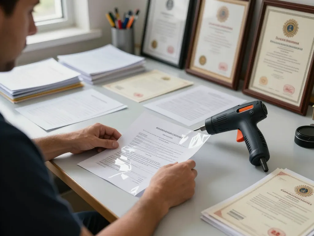 Efficiently cách gỡ lớp ép plastic on important documents without damage.