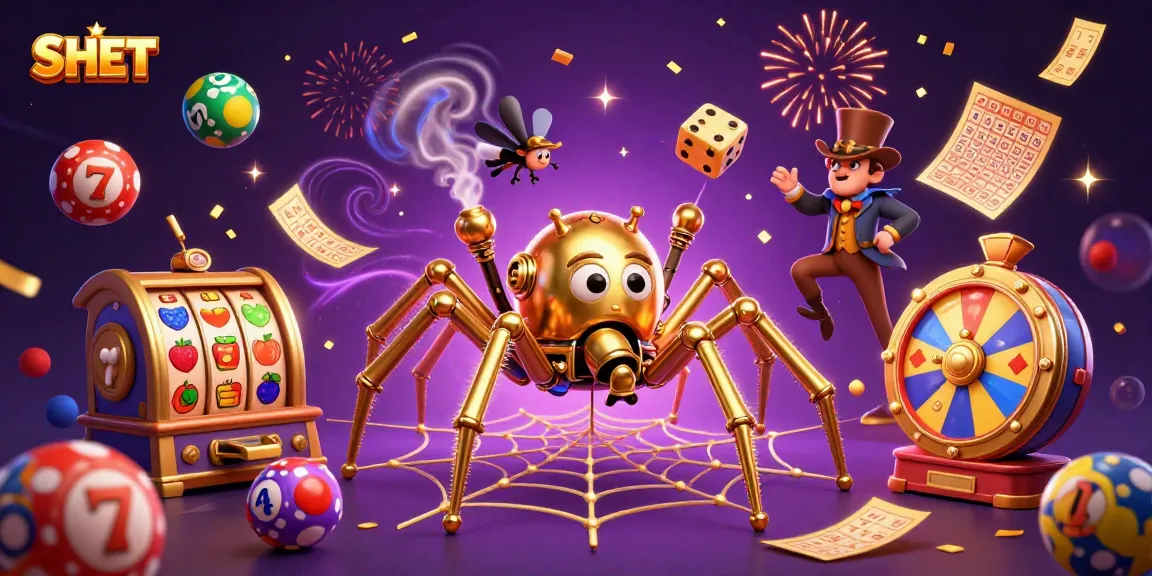 Engage with SH BET at a vibrant 3D casino scene featuring dynamic game elements and rich illustration details.
