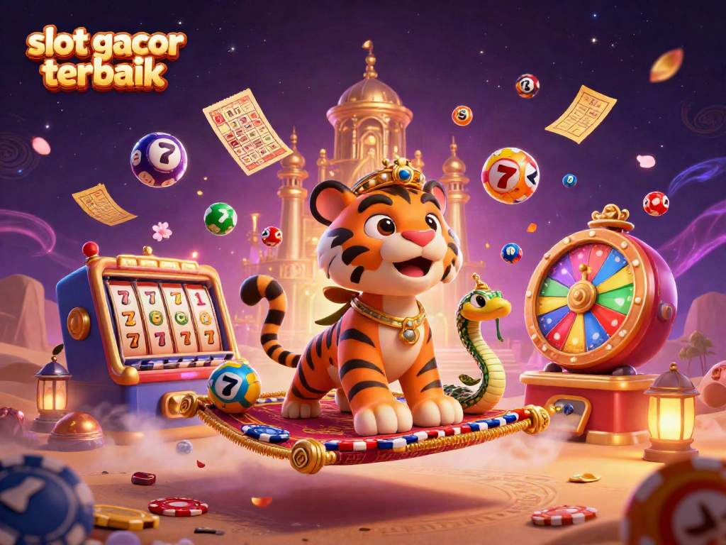 Melihat slot gacor terbaik dengan sultan harimau yang mempesona, bola lotre, dan tiket keemasan.