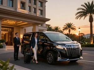 Trải nghiệm chuyến đi sang trọng với dịch vụ cho thuê xe Alphard tại khách sạn cao cấp.