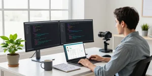 Efficient age verification system implementation in a modern software development office.